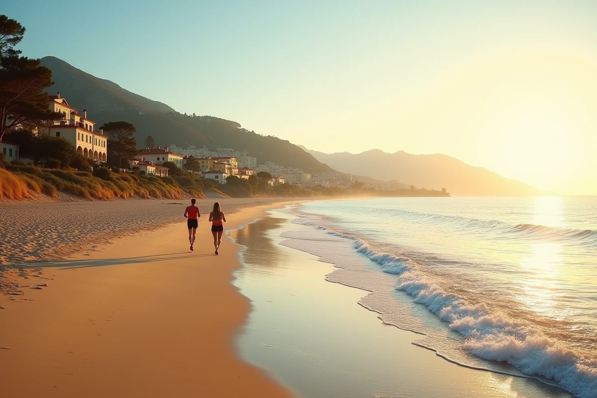 Plage tranquille de la Côte d